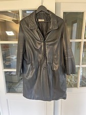 Très Beau Manteau Cuir Agneau Femme T52 La Canadienne Fabriqué en France 