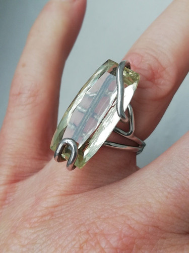 Bague argent avec - bague,