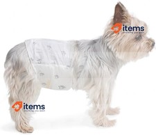 Ensemble De 30 Douches Jetables Pour Chien Mâle, Taille XS, Blanc
