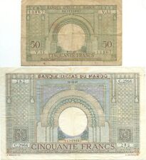 Billet Maroc Morocco - 2 x 50