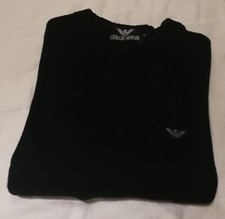 Pull d hiver Giorgio Armani Noir, Femme, taille S, Occasion, Bon état