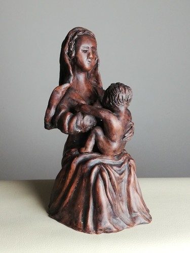 Statue religieuse ancienne - , en