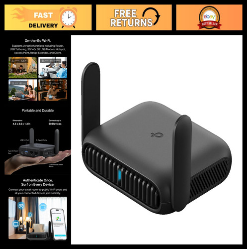 Portable travel router - wi-fi,