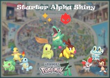 9 starter Alpha shiny 6ivs pokémon légends Z-a