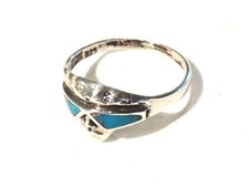 Bijou argent 925 bague émaillée tête de mort taille 56 ring 