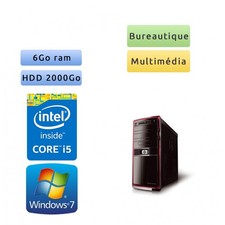 Occasion - HP Pavilion HPE-570fr - Windows 7 - i5 6Go 2To - Ordinateur Tour Bure