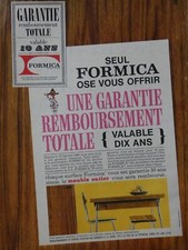 PUBLICITÉ DE PRESSE 1965 FORMICA Revêtement pour meuble Acheter sans risque .