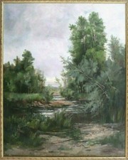 Grand tableau fin 19ème - grand,