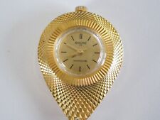 Ancre Montre Gousset Pendentif à à Remonter Manuellement Läuft ! ton doré 29,3g