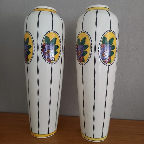 Paire vases charles catteau - de,
