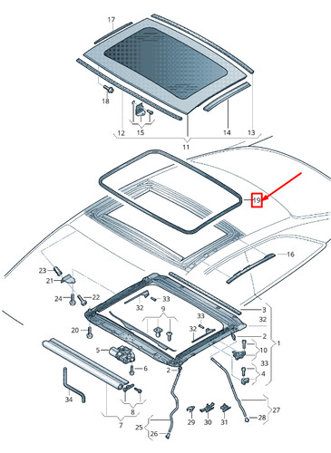 Audi sportback sunroof - a5, 8t