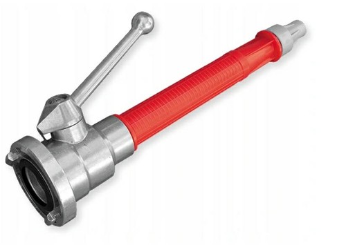 Lance incendie avec valve - lance,