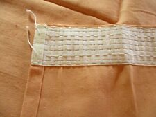 2 paires de doubles rideaux anciens rose saumon 260 x 100 cm  neuf  4 rideaux