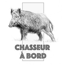 Autocollant chasseur à Bord