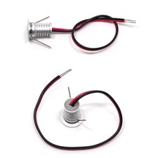 10 x 1W DC12v Mini LED Spot Encastrable Lumière Argenté Plafonnier Blanc Pur