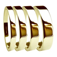 9ct Jaune Or Profil Plat