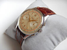 Ø 38 RARE CHRONO LONGINES 30CH D'ORIGINE ACIER 1956 FLYBACK SUPERBE ÉTAT GÉNÉRAL