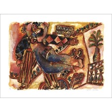 TOBIASSE Théo - Lithographie originale "La danse des rues" 69x92cm