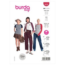 Burda 6028 T-Shirts Pour Femmes Patron De Couture Tailles 8 - 22 Très Facile