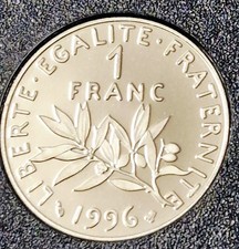 Très rare 1 franc 1996 BE