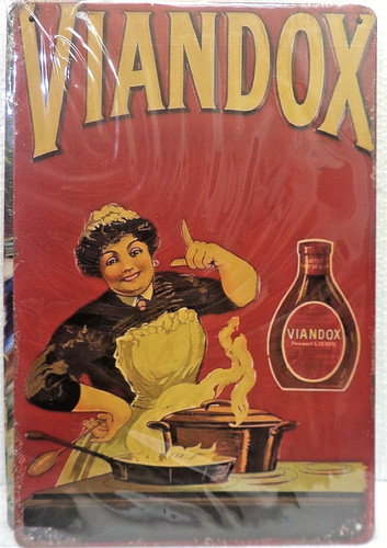 Plaque metal style vintage - plaque,