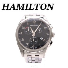 Chronographe Hamilton Jazzmaster H386120 en acier inoxydable 40 mm cadran noir