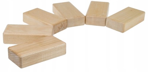 Blocs jouets bois naturel - , –