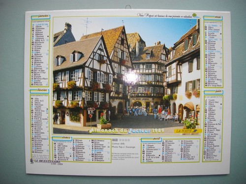 Ancien calendrier almanach - almanach, des