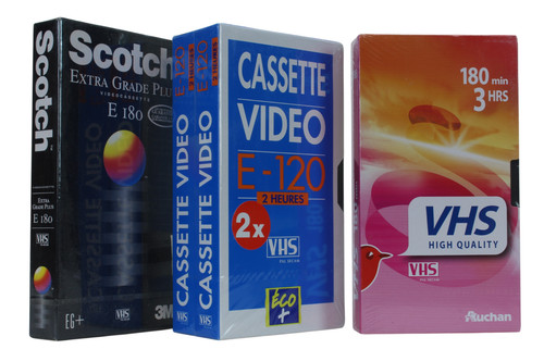 Lot cassettes vidéo vhs - cassettes,