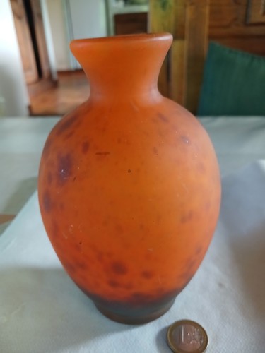 Art deco vase - pate, verre