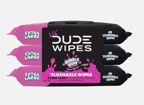Pack lil dude wipes bubble - 3,