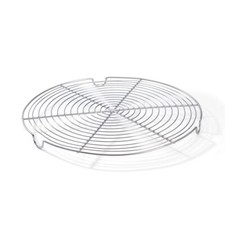 - Grille ronde en inox avec 3