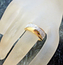 Bague jonc jaune 18k - ,