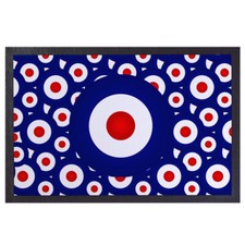 Cible Mod Design Bleu - Porte Tapis - 60cm x 40cm