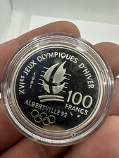 ESSAI / 100 FRANCS ARGENT ALBERTVILLE 92 SAUT A SKI 1991 / JEUX OLYMPIQUE D'HIVE