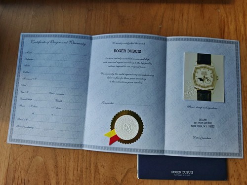 Rare roger dubuis - roger,
