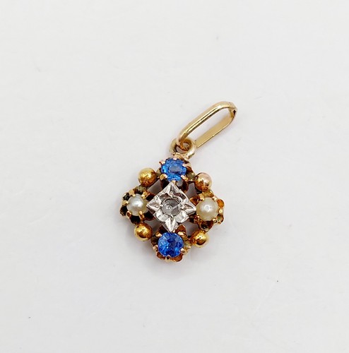 Petit pendentif fleur - , antique
