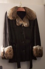 VESTE cuir et fourrure ZAPA