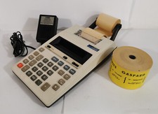 ANCIENNE MACHINE A CALCULER CASIO JR-110 A RUBAN - VINTAGE CALCULATOR
