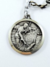 PORTE-CLES - « LA RAVAGEUSE » - Articles de PÊCHE - Gravure TSCHUDIN - Vintage