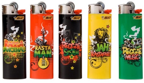 Briquets rasta bic - rasta, x5