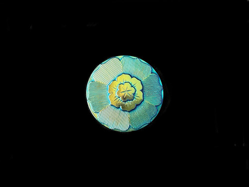 31mm czech glass focal button - 31mm,