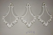 3 pampilles pour restauration de lustre, girandole XX siècle