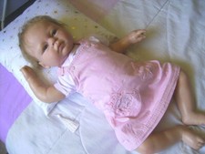 lot de 18  vêtements  pour bébé fille 3 mois ou poupée reborn,baigneur 55cm