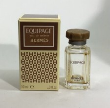 ÉQUIPAGE - HERMÈS PARFUMS - MINIATURE - EDT - 10 ml + BOÎTE - VIDE - VERSION 2