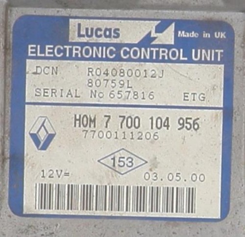 Calculateur moteur renault - calculateur,