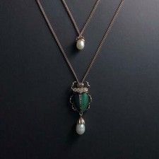 Collier 2 Pendentif Scarabée