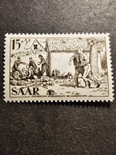 TIMBRE FRANCE COLONIE SARRE LA