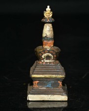 4" Old Tibet Tibetan bronze