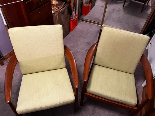 Teak lounge chairs - teak, grete
